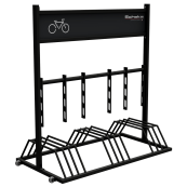 Mobile bicycle stand | with advertising sign | Model base:without sockets